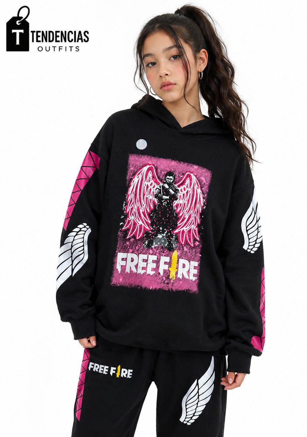 Conjunto Buzo Free Fire Negro