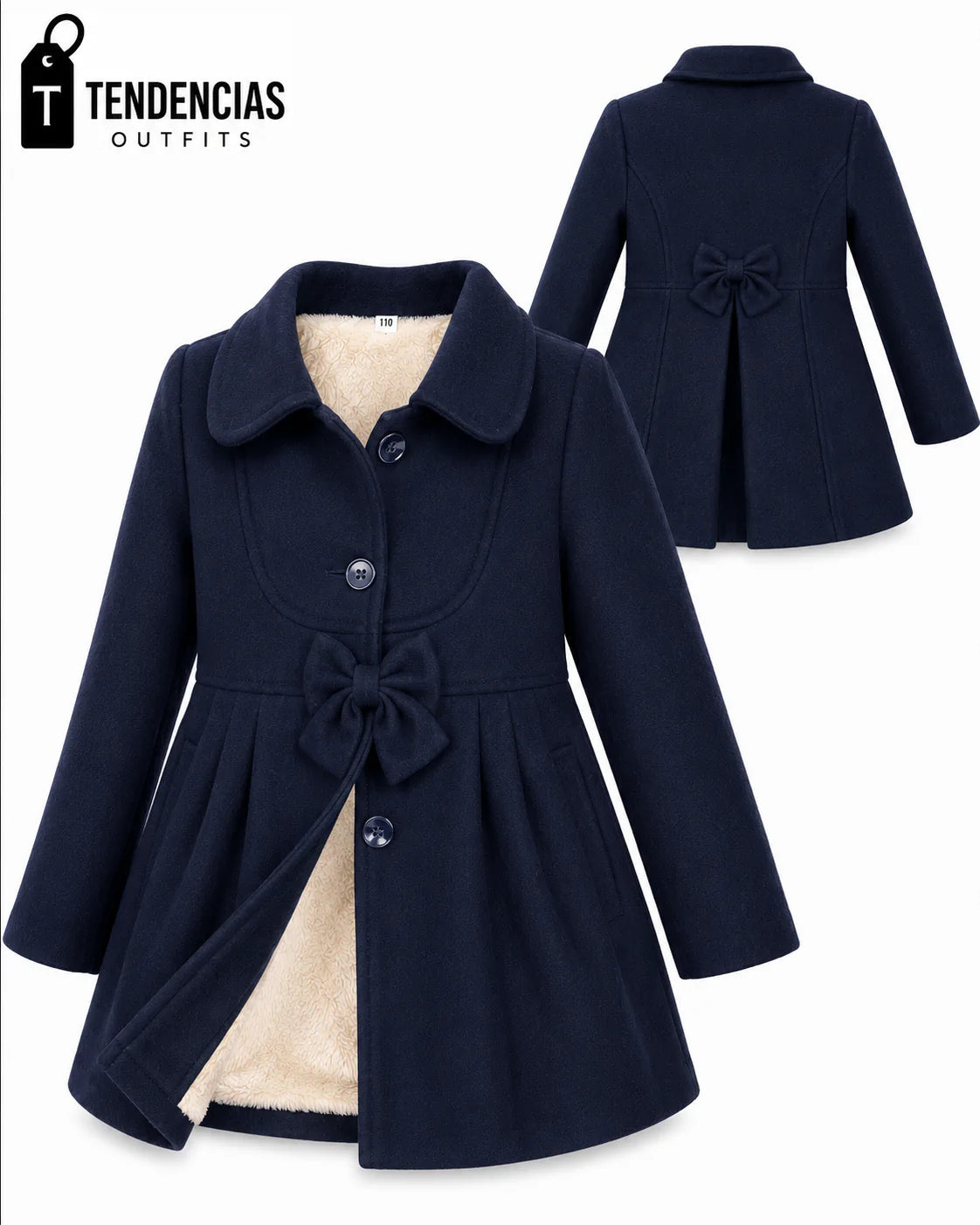 Abrigo Coquette Princess de Paño