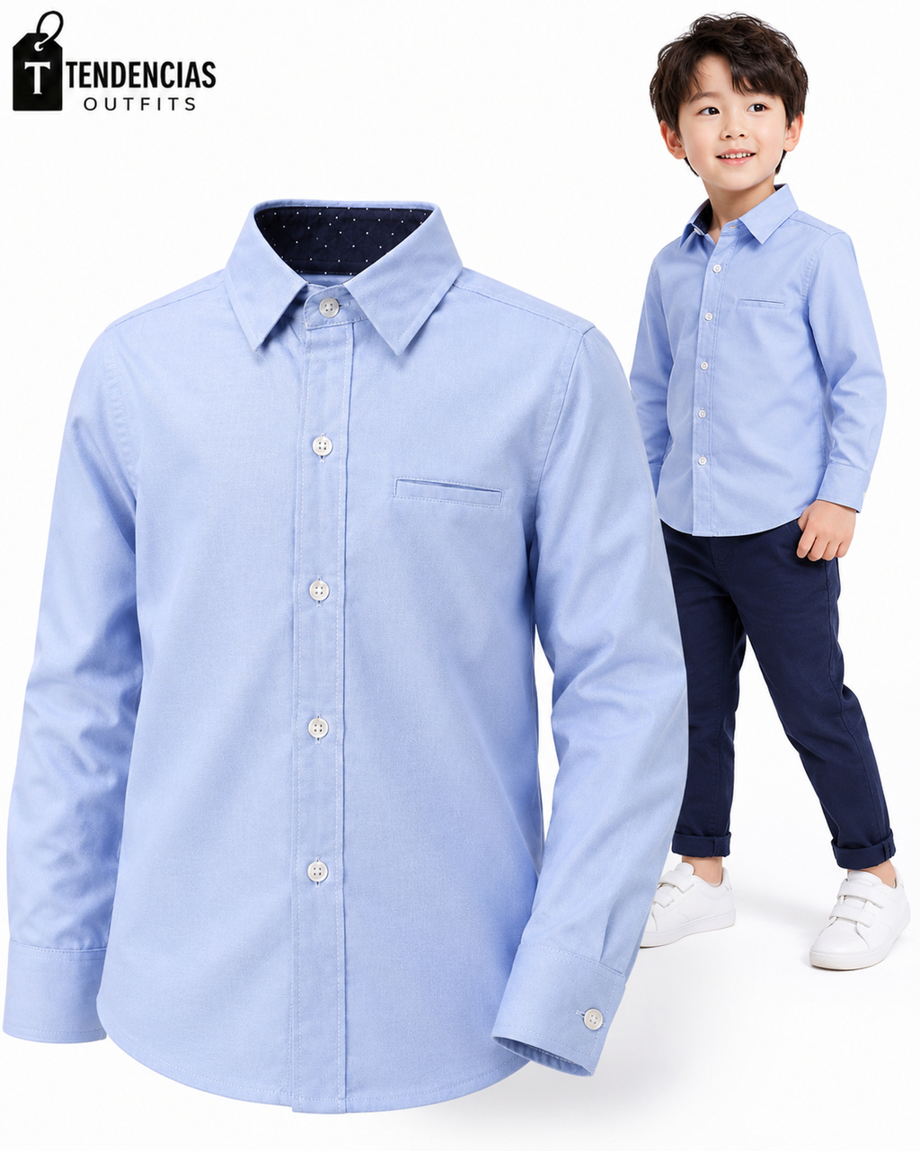 Camisa algodón ejecutivo niño (PRONTO)