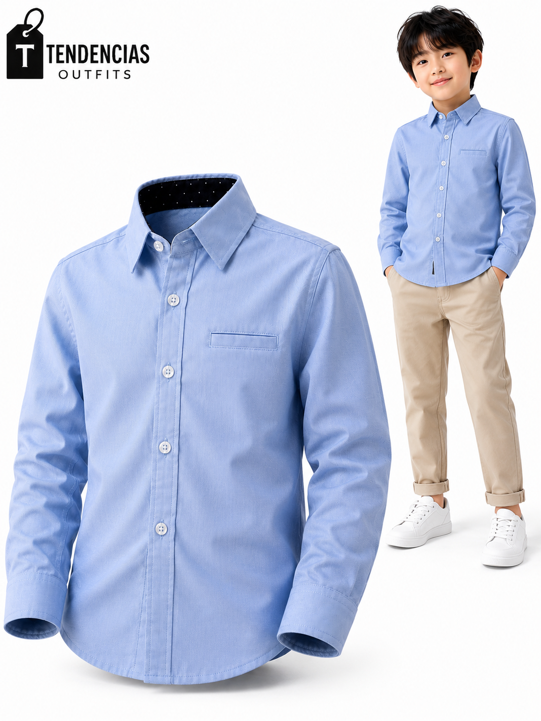 Camisa algodón ejecutivo niño (PRONTO)
