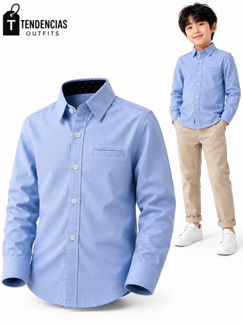 Camisa algodón ejecutivo niño (PRONTO)