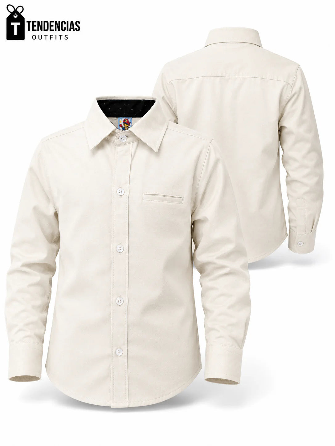 Camisa Oxford manga larga