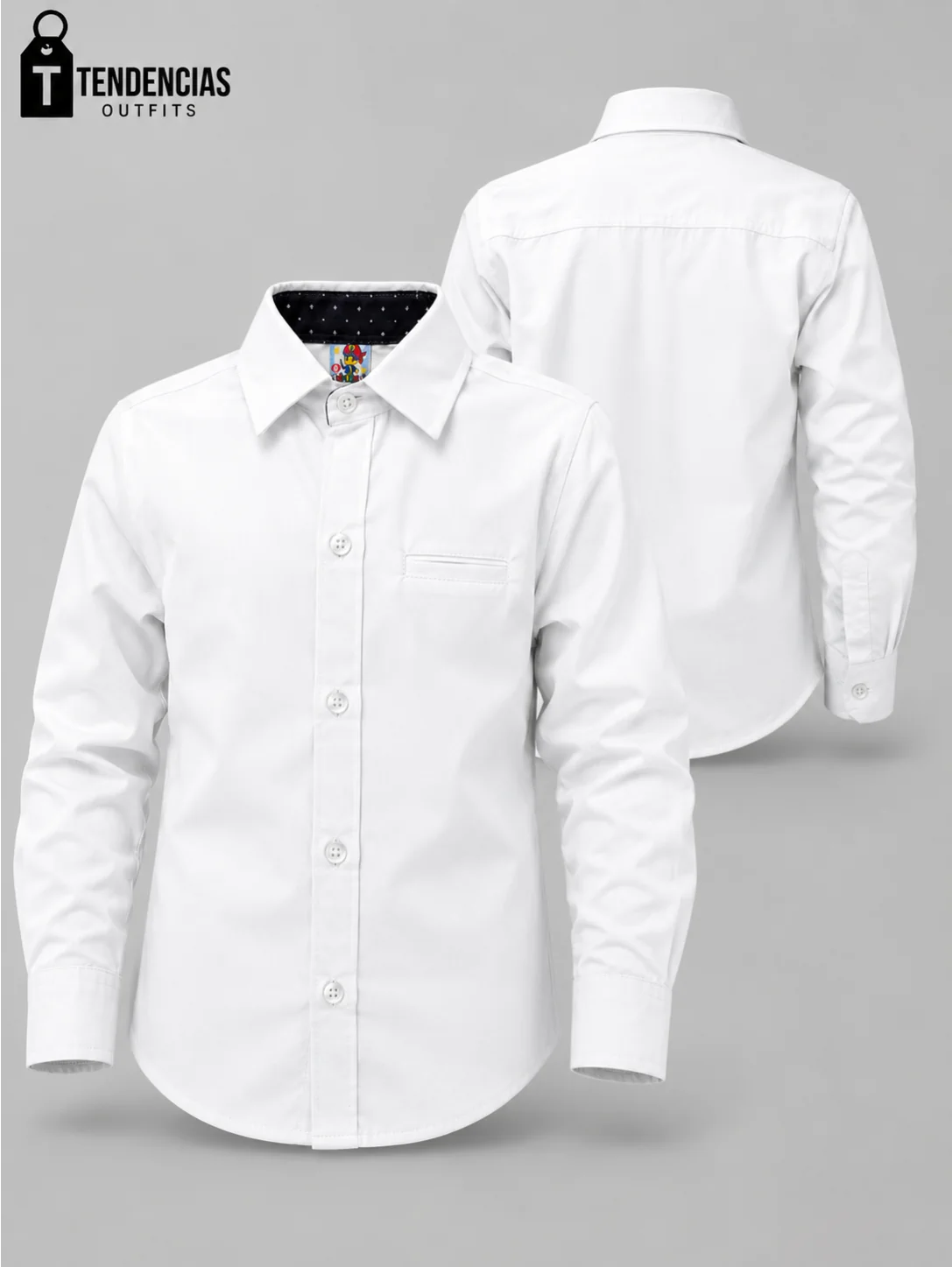 Camisa Oxford manga larga