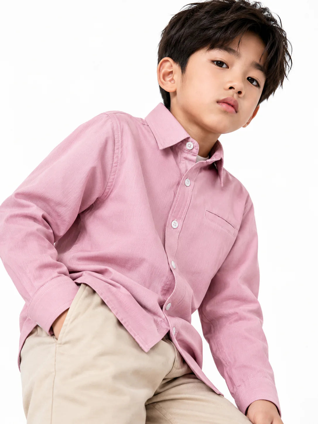 Camisa Oxford manga larga