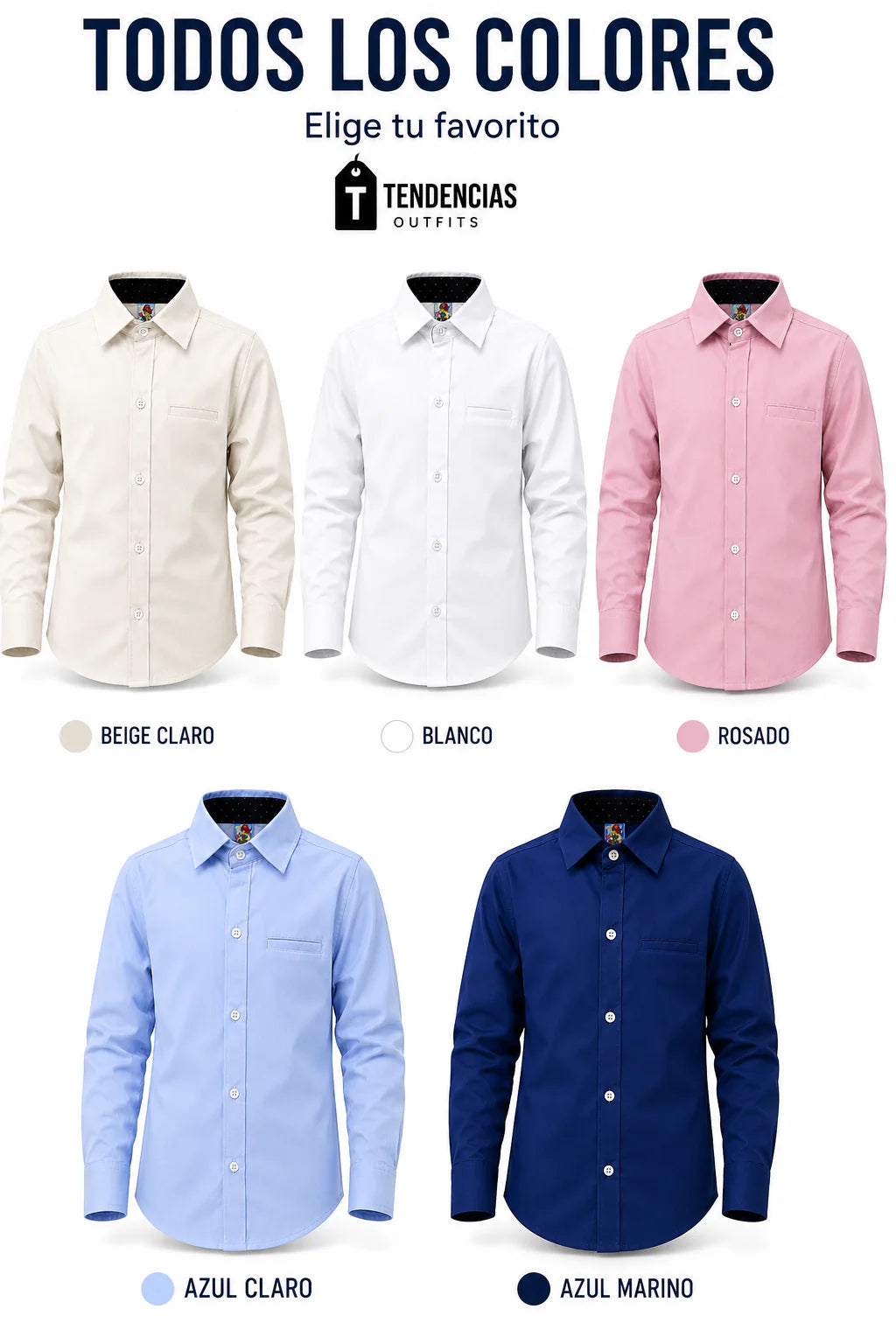 Camisa Oxford manga larga