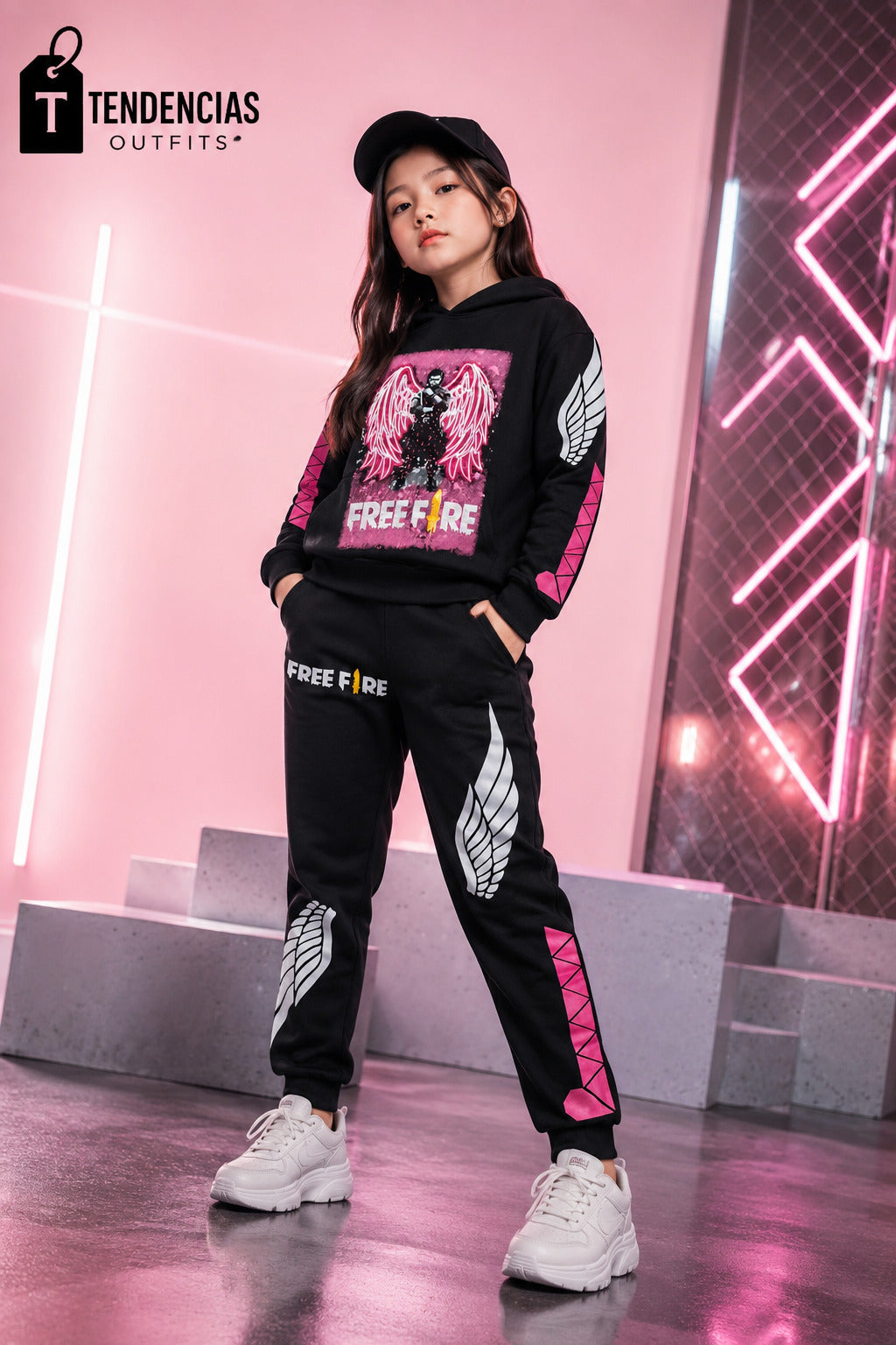 Conjunto Buzo Free Fire Negro