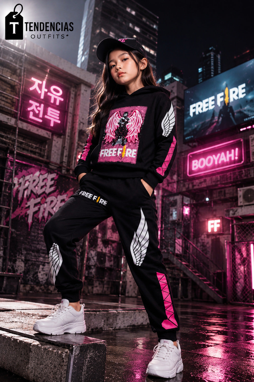 Conjunto Buzo Free Fire Negro