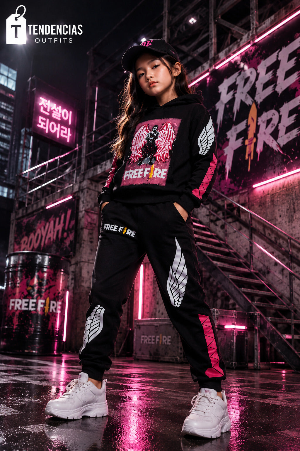 Conjunto Buzo Free Fire Negro