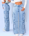 Pantalon jeans multicargo juvenil (PRONTO)