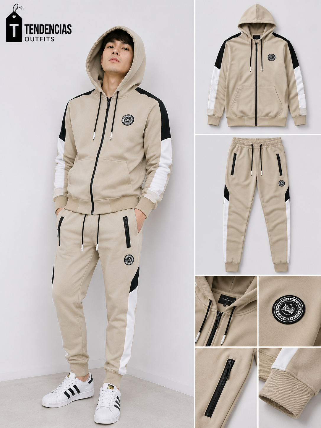 Conjunto buzo Roma franela hombre (PRONTO)
