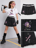 Falda short jeans guerrera k-pop huntrx Rumi (PRONTO)
